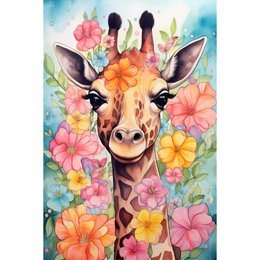 Giraffe on Painting
